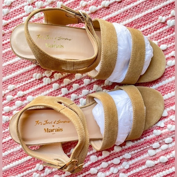 For Love & Lemons x Marais Collab Jardin Glitter Heels Size 10 - Picture 3 of 11